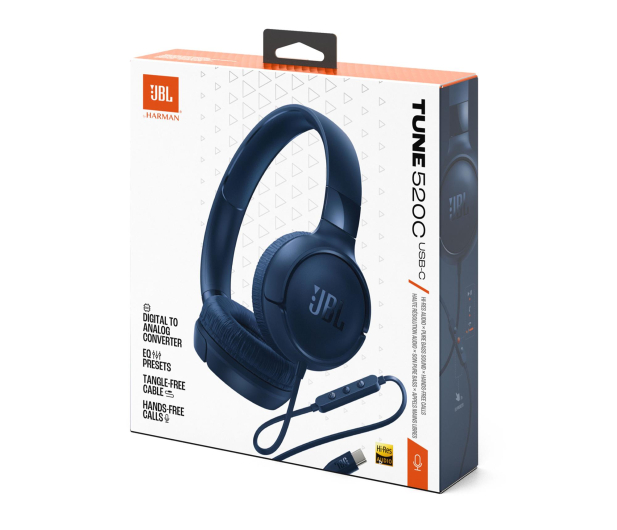 JBL Tune 520C USB-C niebieskie - 1361331 - zdjęcie 8